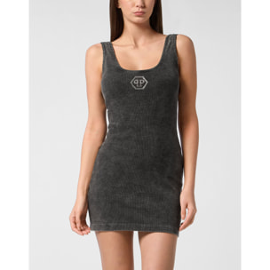 PHILIPP PLEIN Short Tank Dress HEXAGON