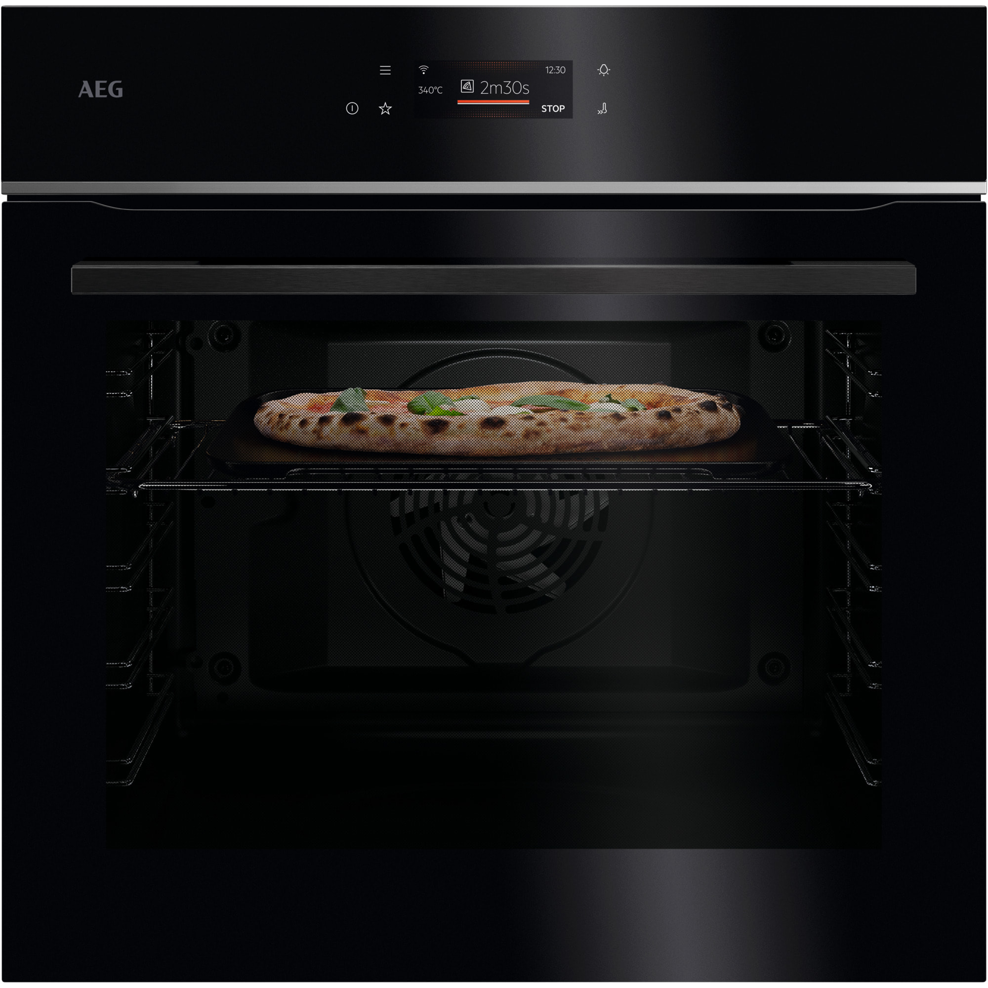 AEG Horno multifunción Serie 7000 MealAssist con PizzaExpert con Display táctil Excite TX7PB631SB