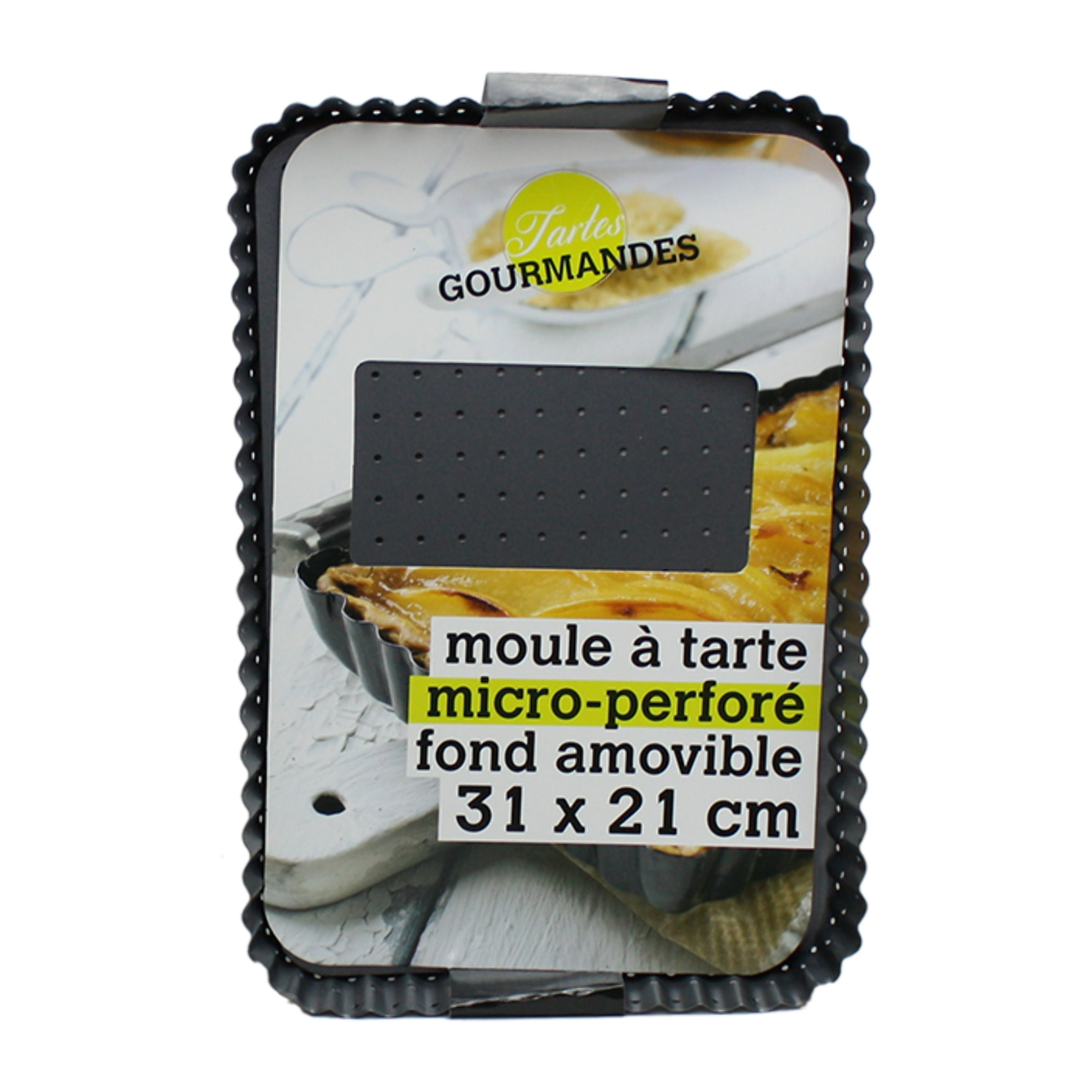 Moule à tarte rectangulaire micro perforé