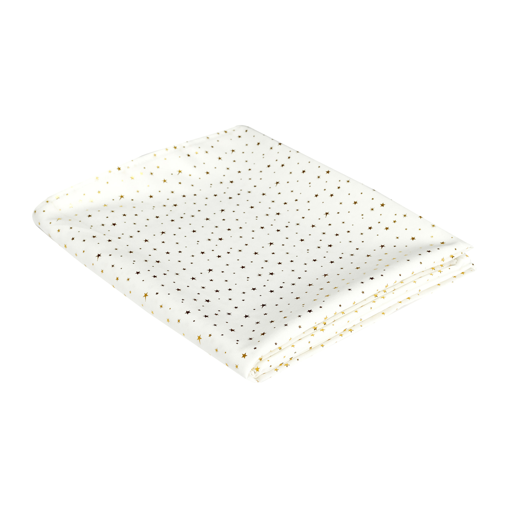 NAPPE MOTIF ETOILE DOREE 140X250CM