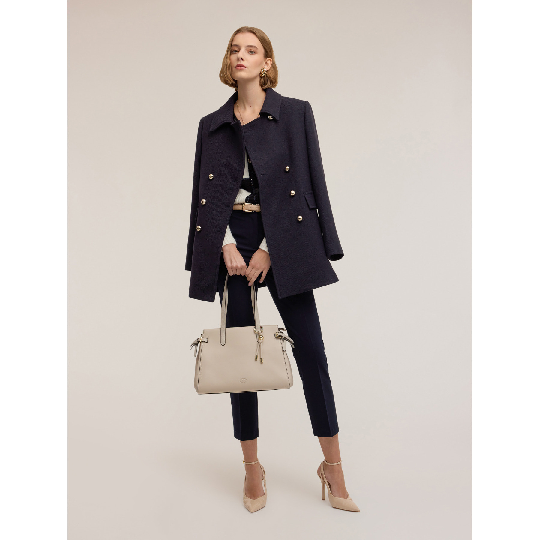 Motivi - Pantalones de franela - Azul