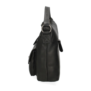 Borsa a tracolla da uomo - Modello False - Vera pelle - 31.0 x 23.0 x 12.0 cm