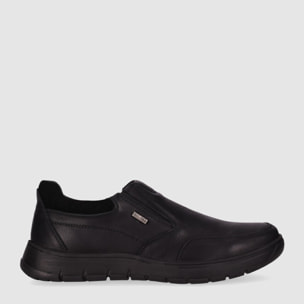 Zapatos de Piel - Negro - Tacón: Bajo