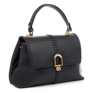 Basiglio Bolso de mano Mujer. Piel auténtica Dollaro