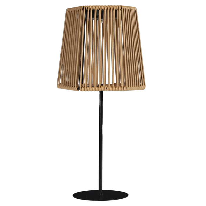 LAMPE DE TABLE SOLAIRE BEIGE H40CM