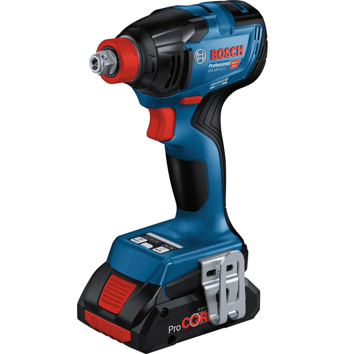 Visseuse à chocs BOSCH GDX 18 V-210 C CLICK/GO - 2 X 5.0 Ah avec chargeur - 06019J0202