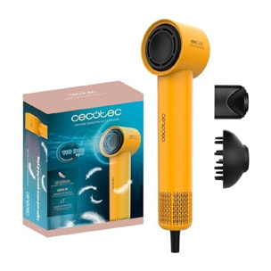 Cecotec Secadores de pelo BLDC IoniCare RockStar Style Yellow