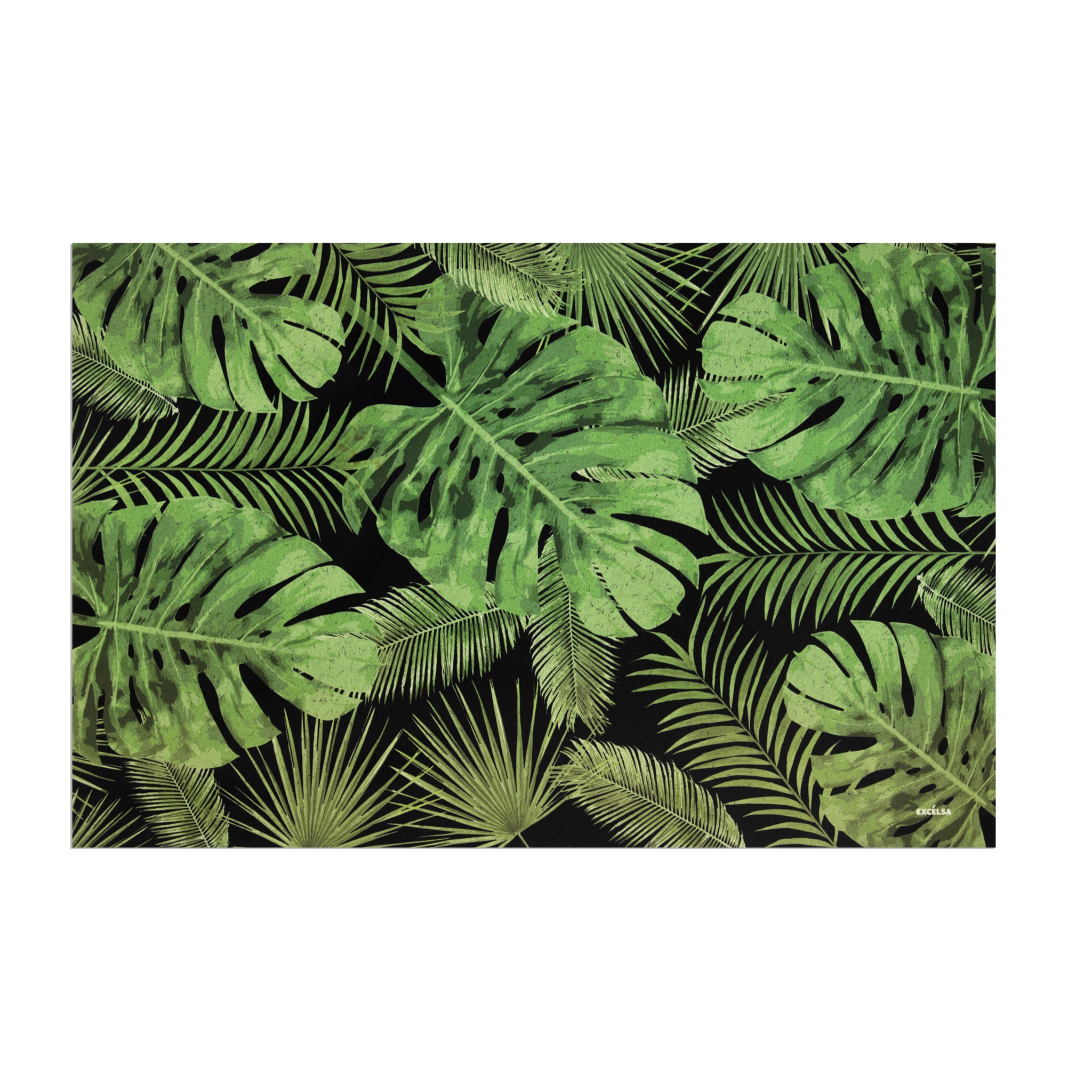 Tapis de bain Soft Excelsa- Foliage, Caoutchouc Vert