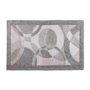 Tappeto Arredo Moderno Antiscivolo Made in Italy Lavabile in Lavatrice, Design Geometrico Contemporaneo, Ideale per Soggiorno, Camera da Letto e Ingresso