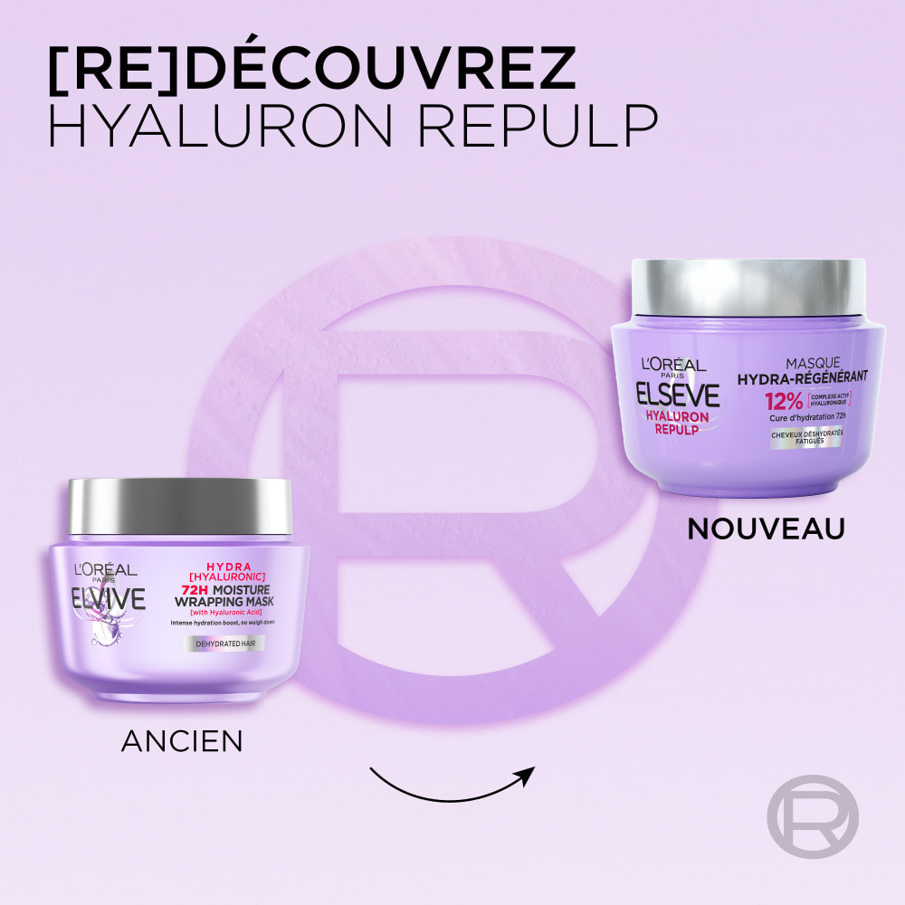 Lot de 6 - L'Oréal Paris Elseve Hyaluron Repulp Masque Hydra-Régénérant 310ml