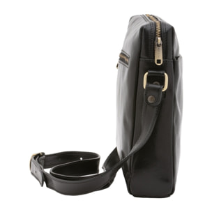 Borsa a tracolla uomo in vera pelle - Modello False - Made in Italy - 26.0 x 25.0 x 6.0 cm