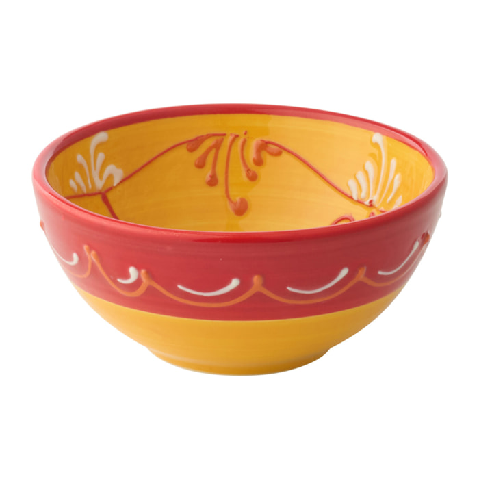 J-Line Bol - céramique - orange/rouge - small - 2 pièces
