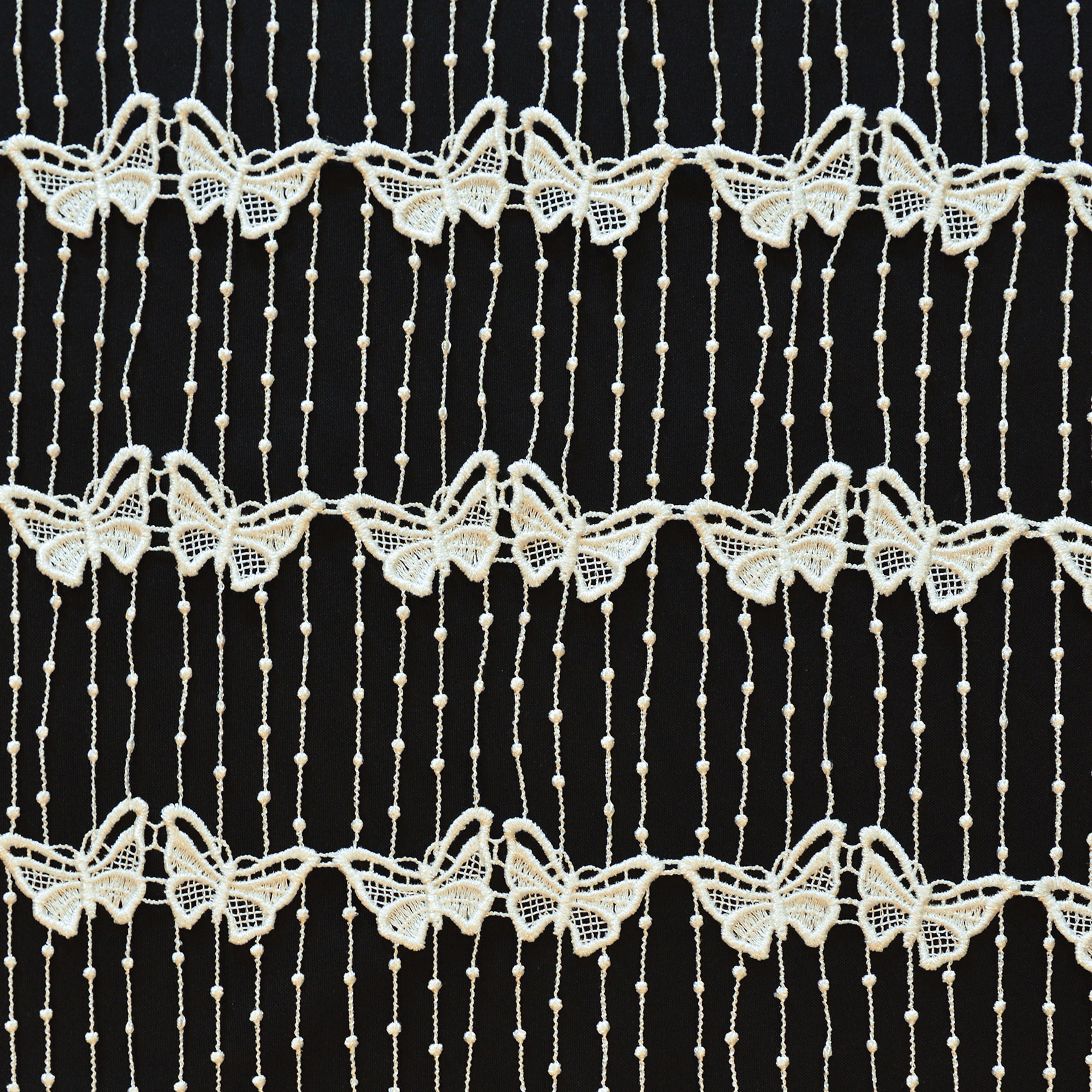 Modulable en macramé papillon - Ecru