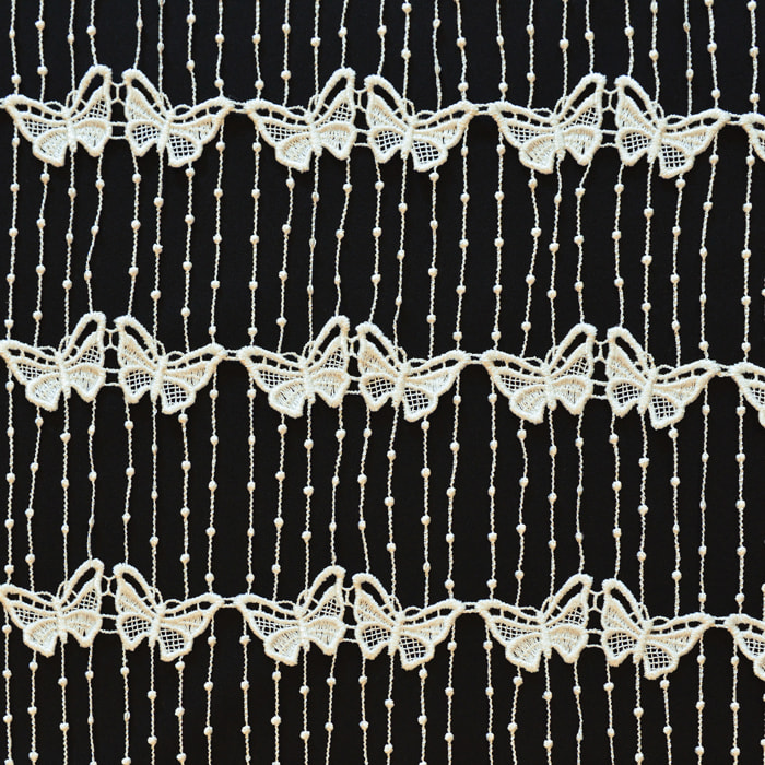 Modulable en macramé papillon - Ecru