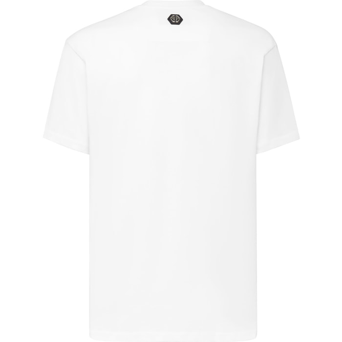 PHILIPP PLEIN T-Shirt Round Neck SKULL AND PLEIN