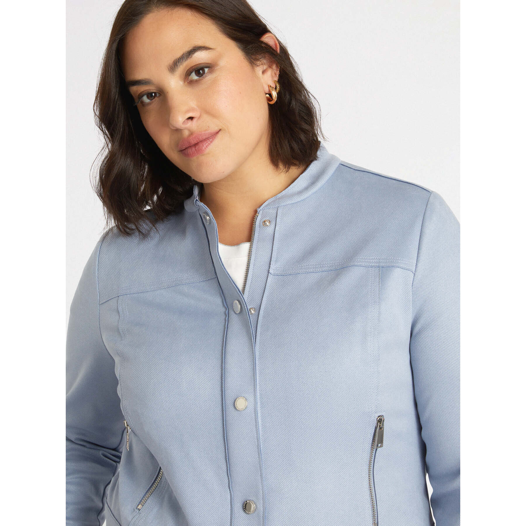 Fiorella Rubino - Chaqueta con bolsillos - Light - blue