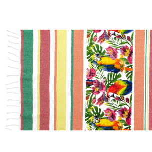 Telo Mare Fouta Modello Costa Rica Con Frange