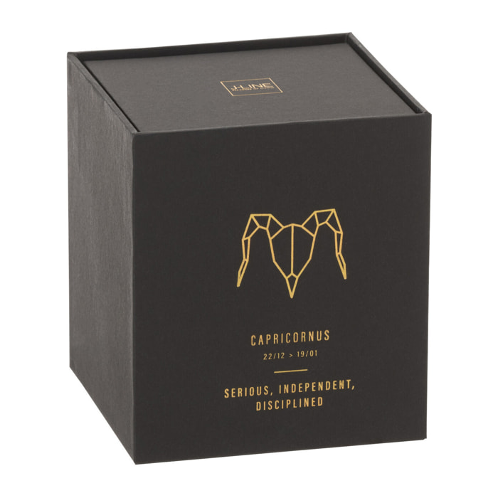 J-Line bougie parfumée Astro Capricorne – Rainbow Reef – noir - 50H