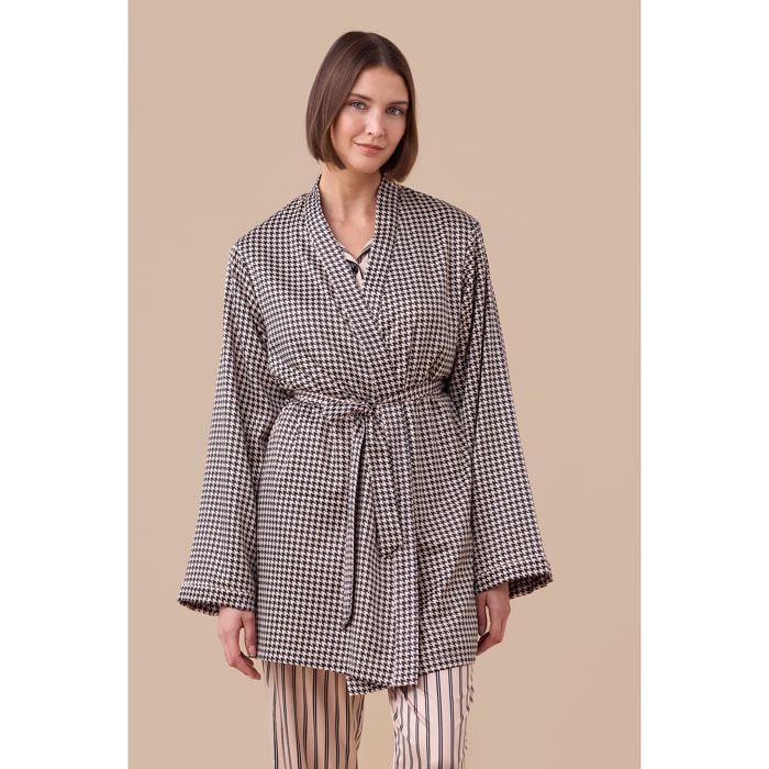 Vestaglia donna in raso articolo poule. Noidinotte