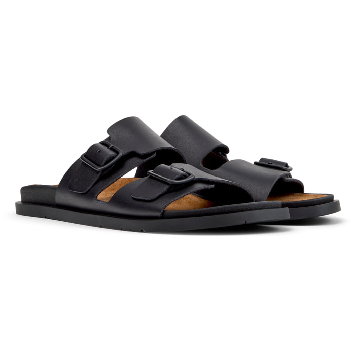Sandalias - CAMPER Lluc Sandal - Negro - Cuero liso
