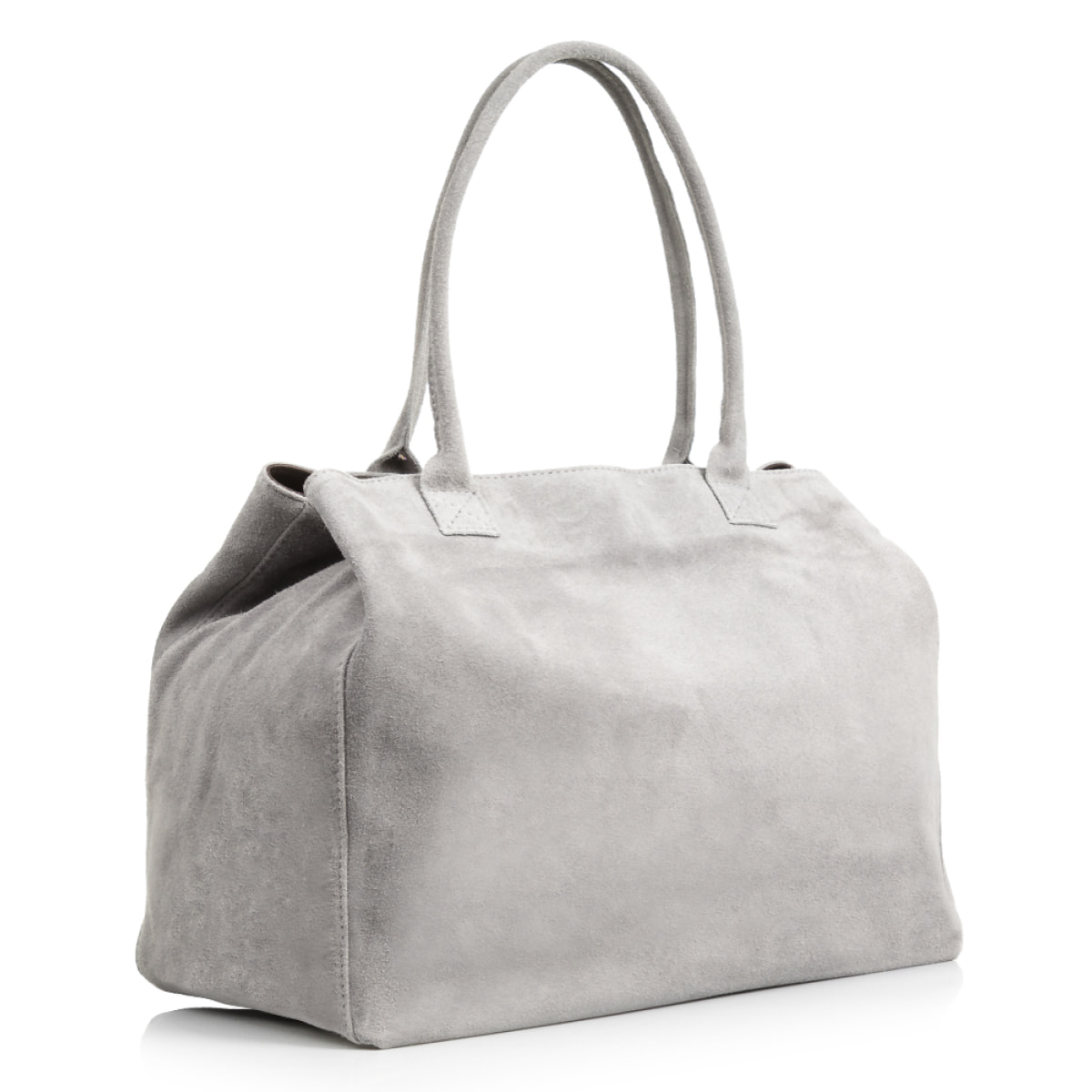 Annagrazia Bolso Shopper Mujer.Piel auténtica Gamuza