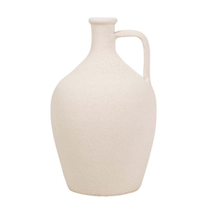 Florero Ceramica Beige 25x25x40 Cm