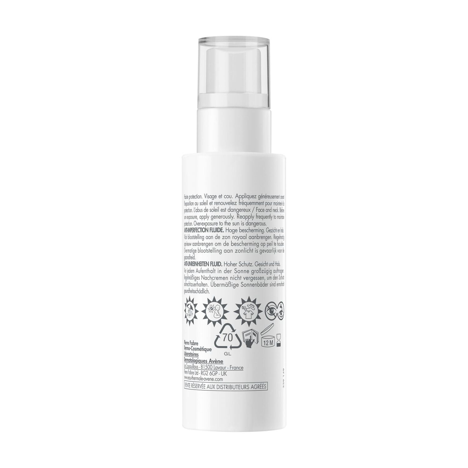 Solaires - Fluide Anti-imperfection Haute Protection SPF50 40 ml