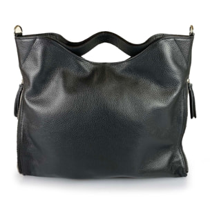 Borse Donna colore Nero-in pelle Made in Italy 39 X 31 X 5cm