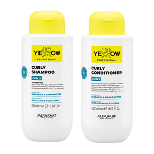 ALFAPARF Yellow Kit Curls Shampoo 500ml + Conditioner 500ml