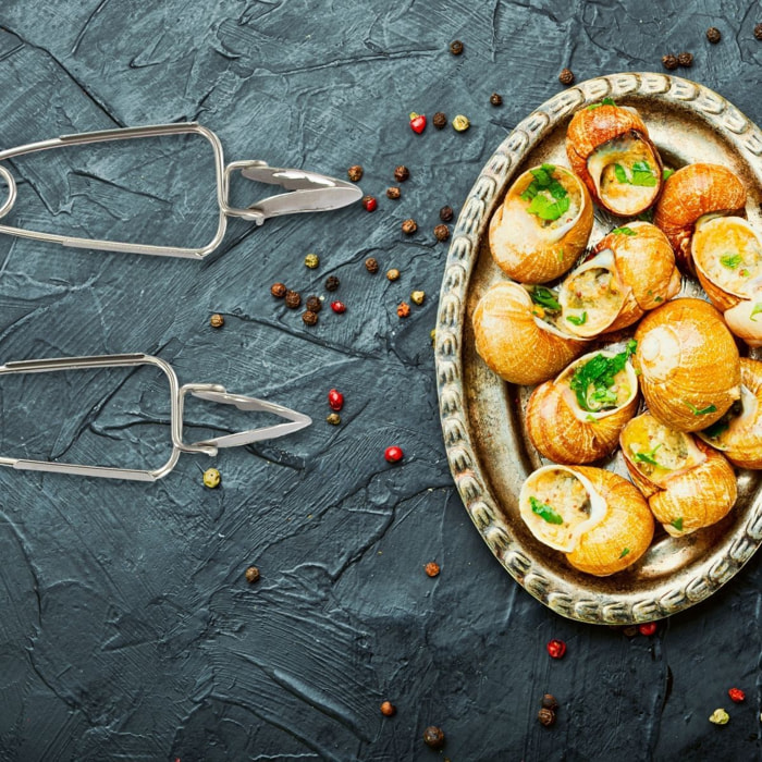 Lot de 4 pinces à escargots Fackelmann