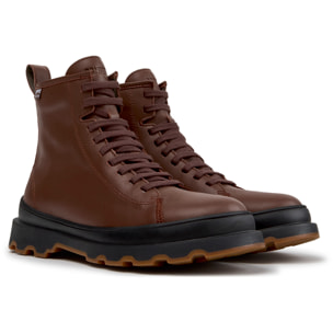 Botines - CAMPER Brutus+ - Marron - Piel lisa