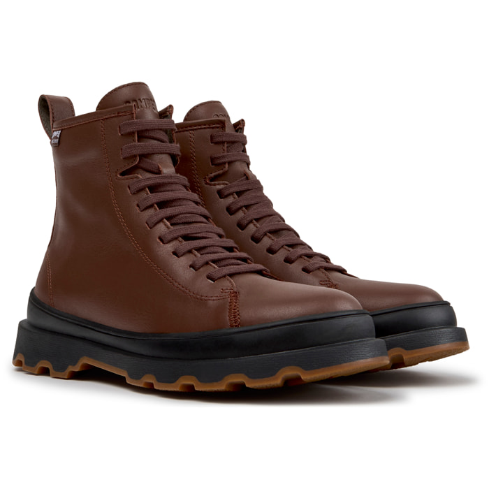 Botines - CAMPER Brutus+ - Marron - Piel lisa