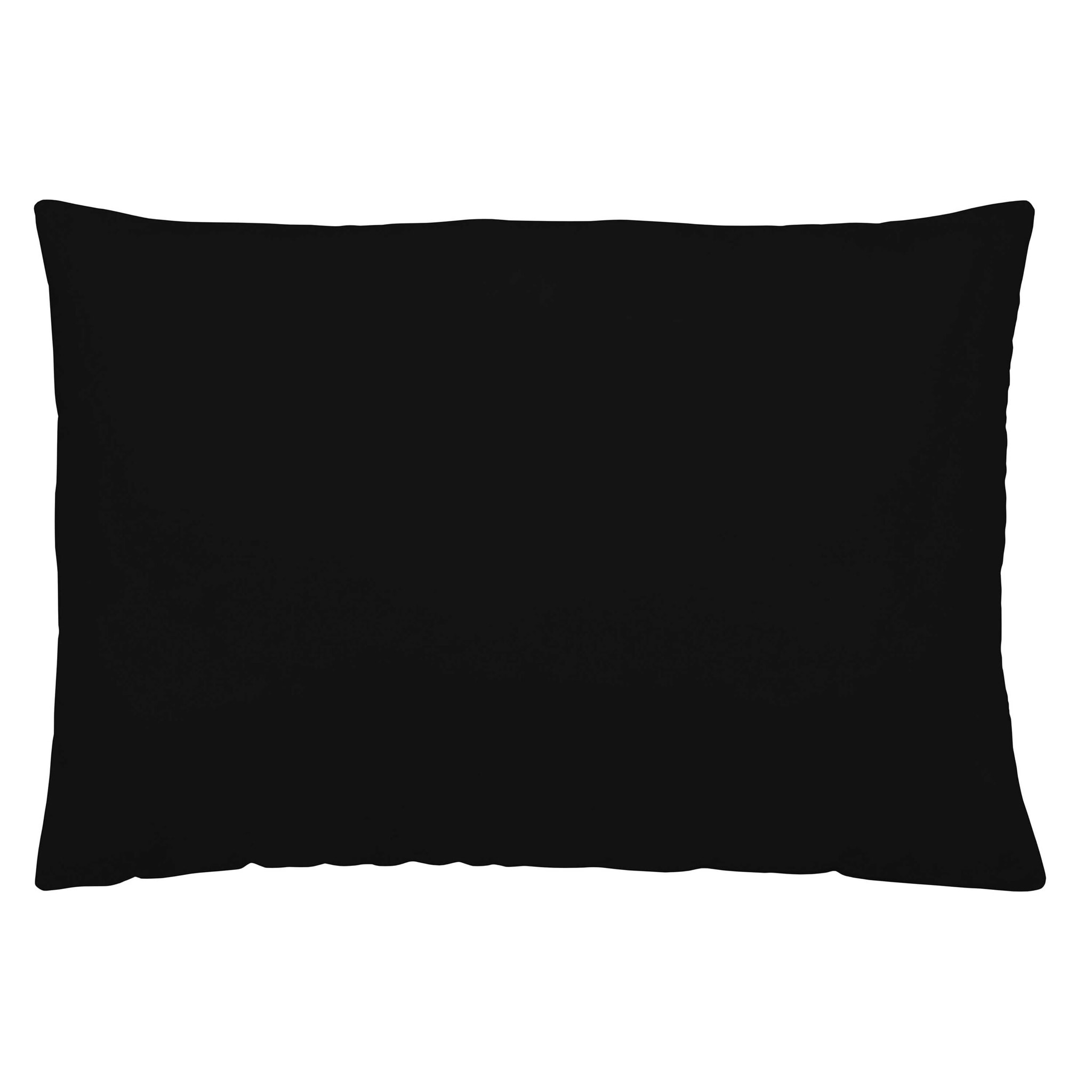 Naturals - Funda de Almohada - 100% Algodón - Negro