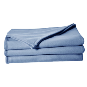Couverture en polaire unie - Bleu