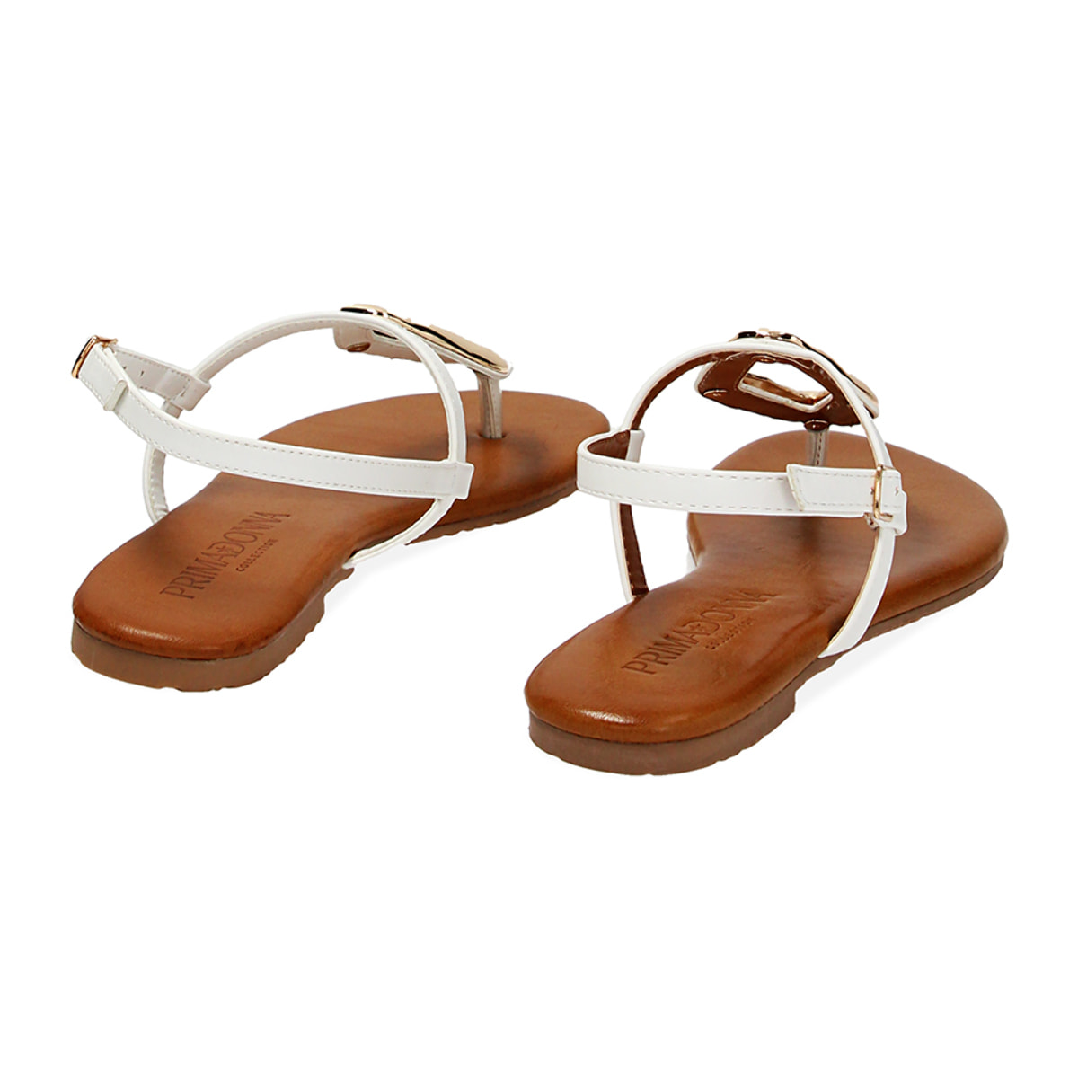 Sandalias planas blancas