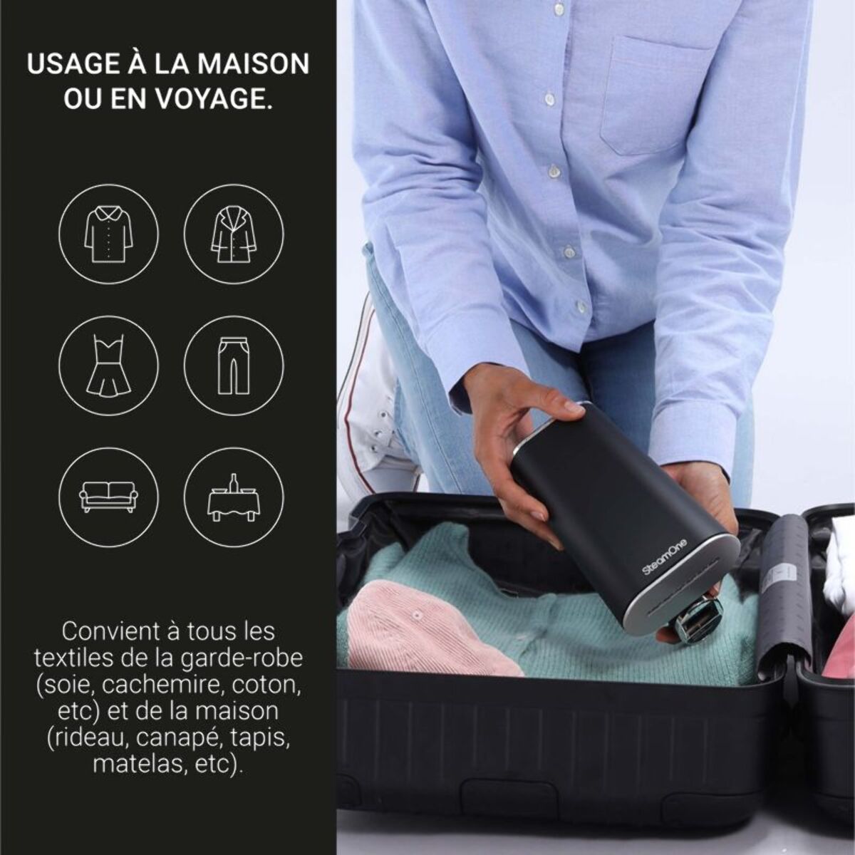 Défroisseur vapeur STEAMONE EUFD80BV2 James V2