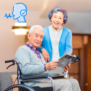 Cuffia FT-1 ausilio uditivo per anziani.