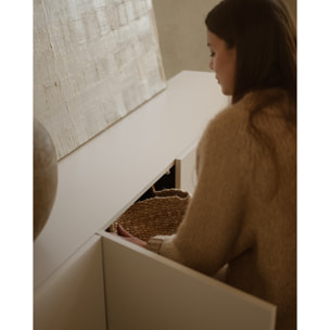 Mueble TV lacado en tono arena en varias medidas