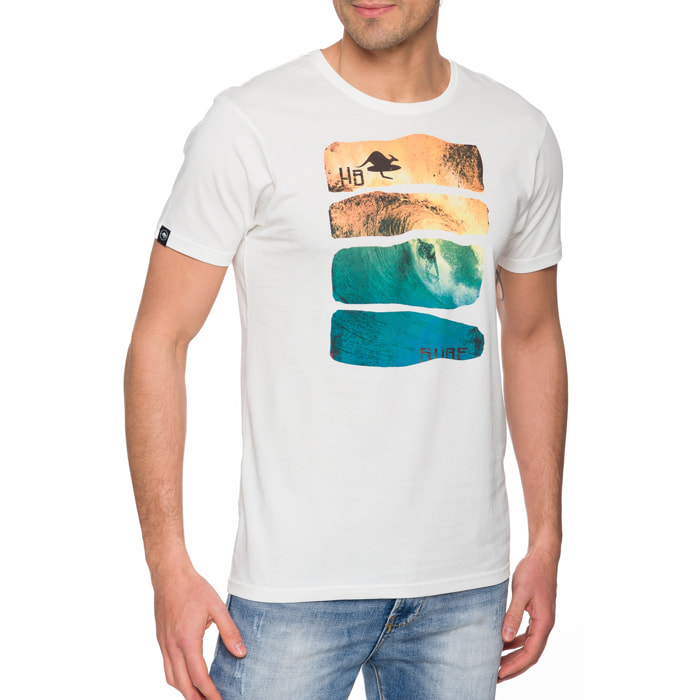 Camiseta Hot Buttered WAVES Blanco