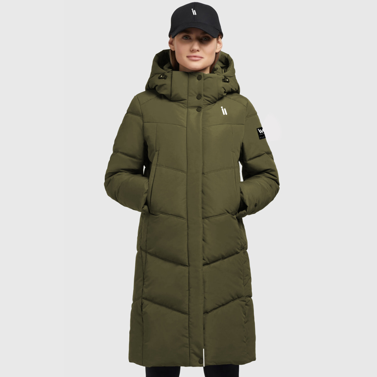 Chaqueta iwalk UrbanLong en color Caqui