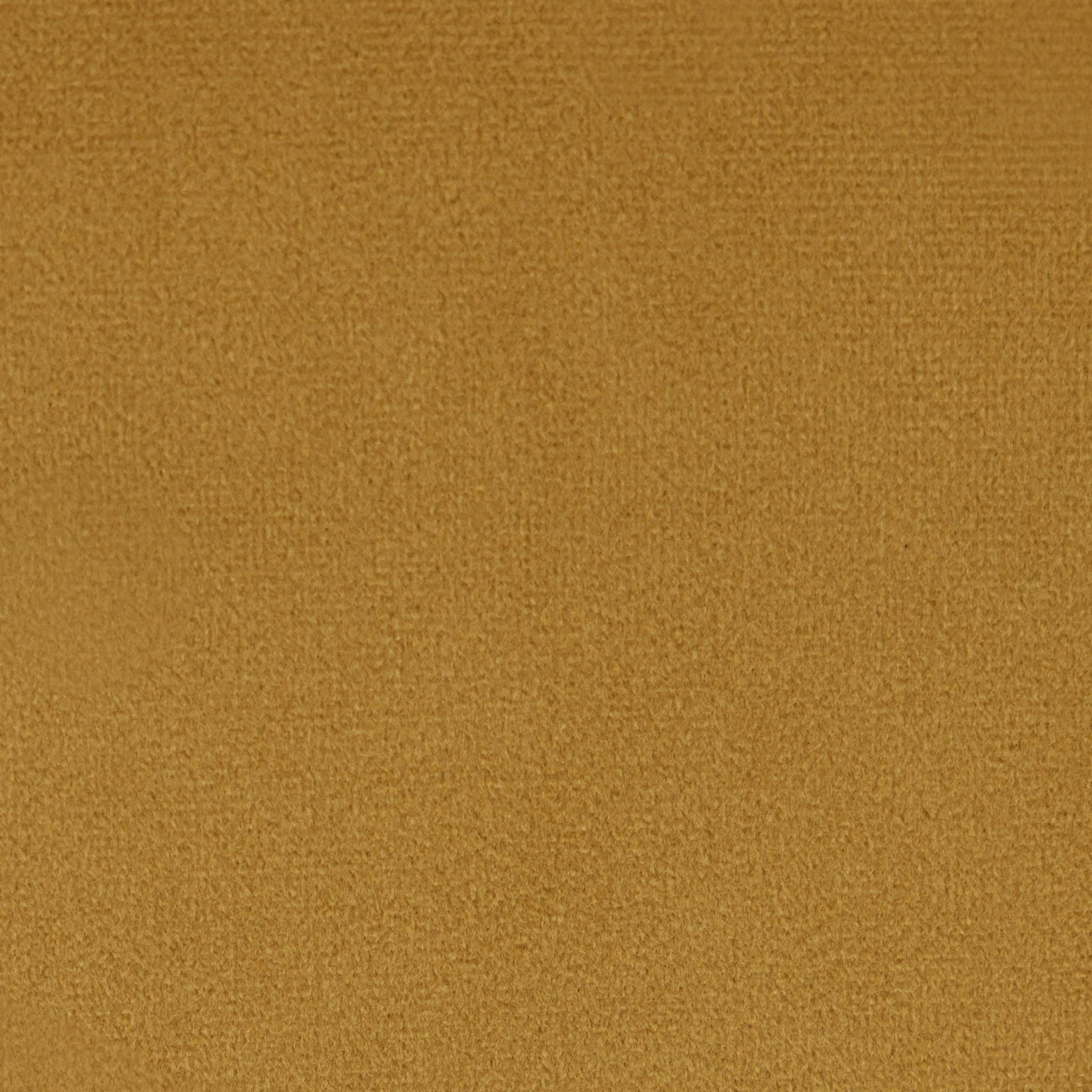 Fauteuil tripode en velours moutarde