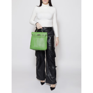 Borsa a mano da donna - Modello False - Vera pelle - 29.0 x 29.0 x 8.0 cm