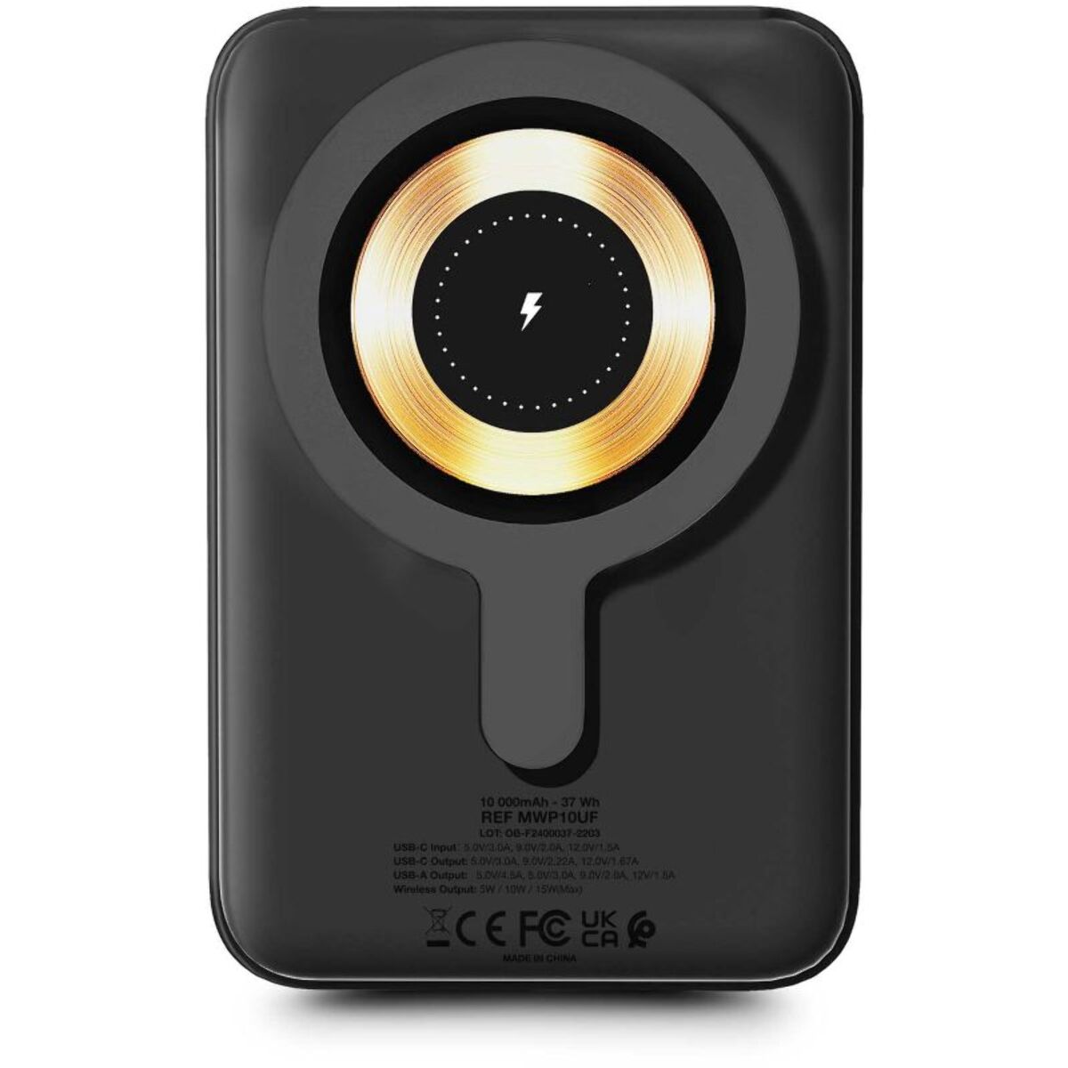 Batterie externe URBAN FACTORY 10000 mAh Magsafe noir