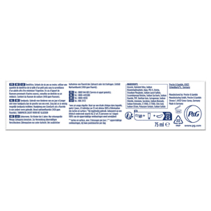 4 Dentifrices Oral-B 3D White Advanced Luxe Blancheur et Glamour 75ml