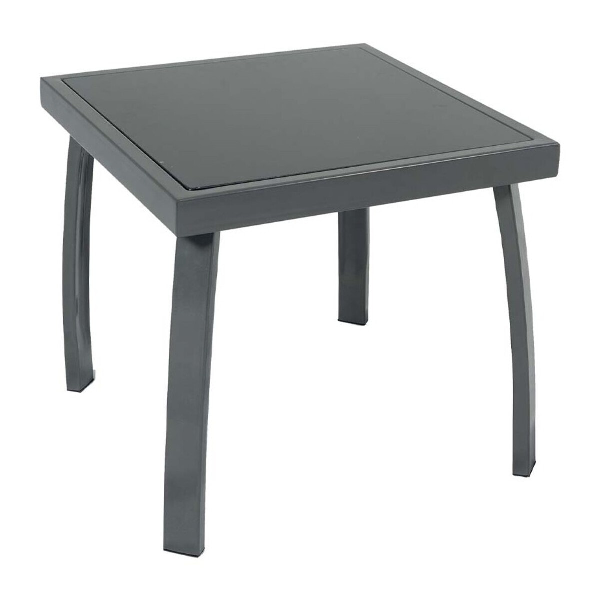 ARIO - Ensemble transat de jardin et table basse - Gris anthracite