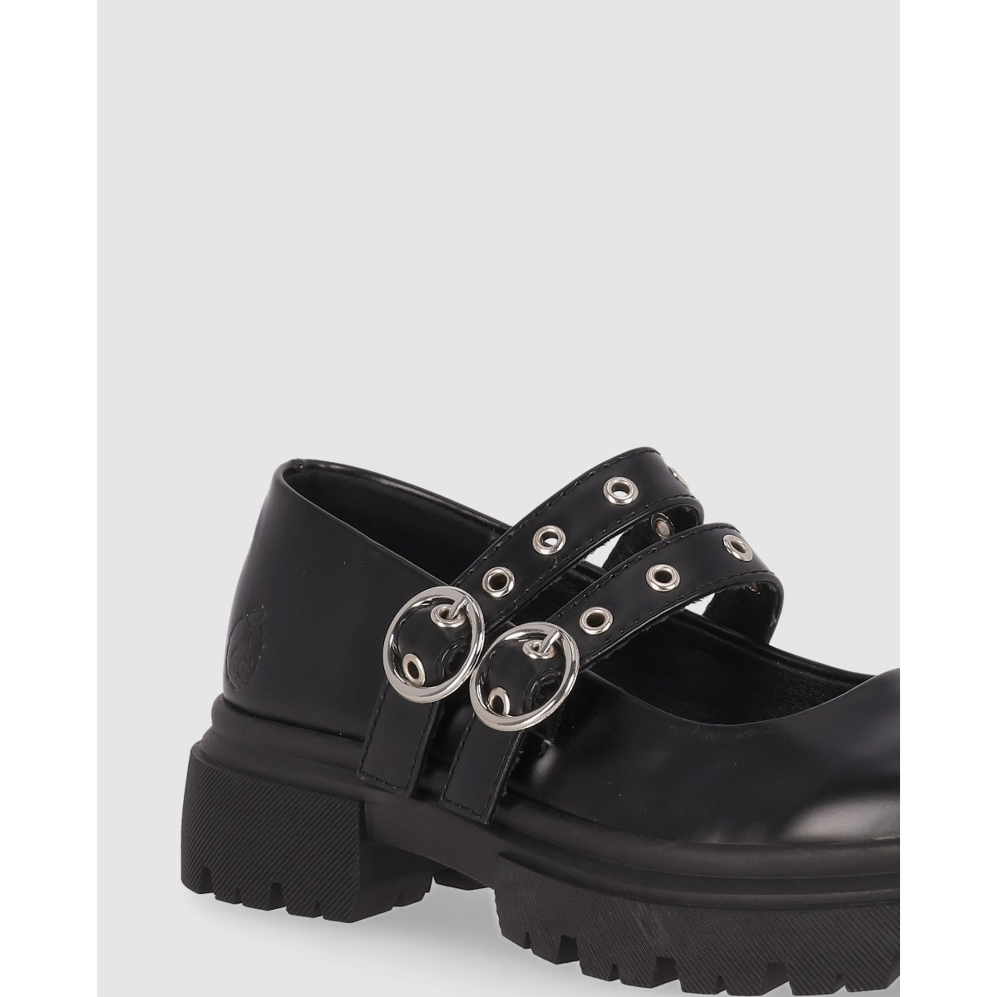 Zapatos - Negro/Pu - Tacón: Bajo