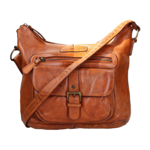 Borsa a tracolla  da uomo In Vera pelle Made in Italy 31x23x12 cm