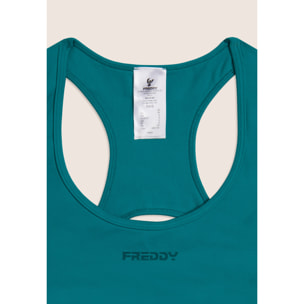 Tuta Jumpsuit Seamless Short con cut-out sulla schiena