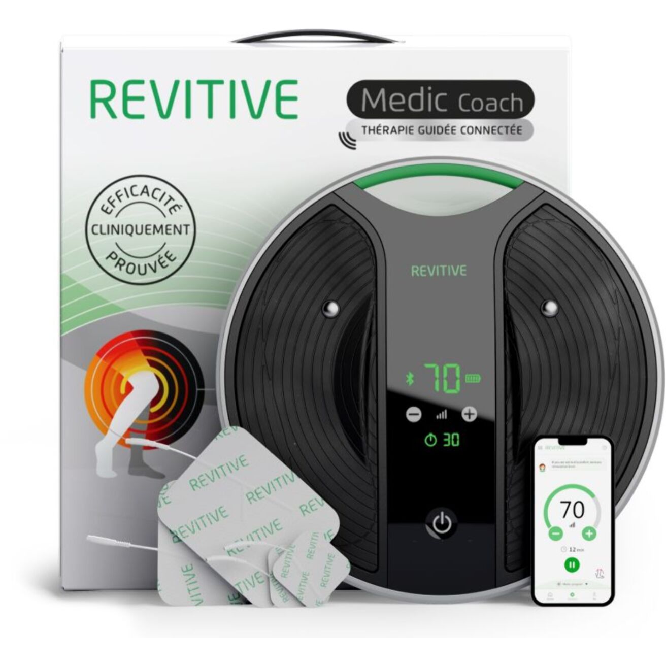 Stimulateur circulatoire REVITIVE Medic coach connecte