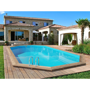 Piscine bois " Palma 130 " - 7.57 x 4.07 x 1.31 m
